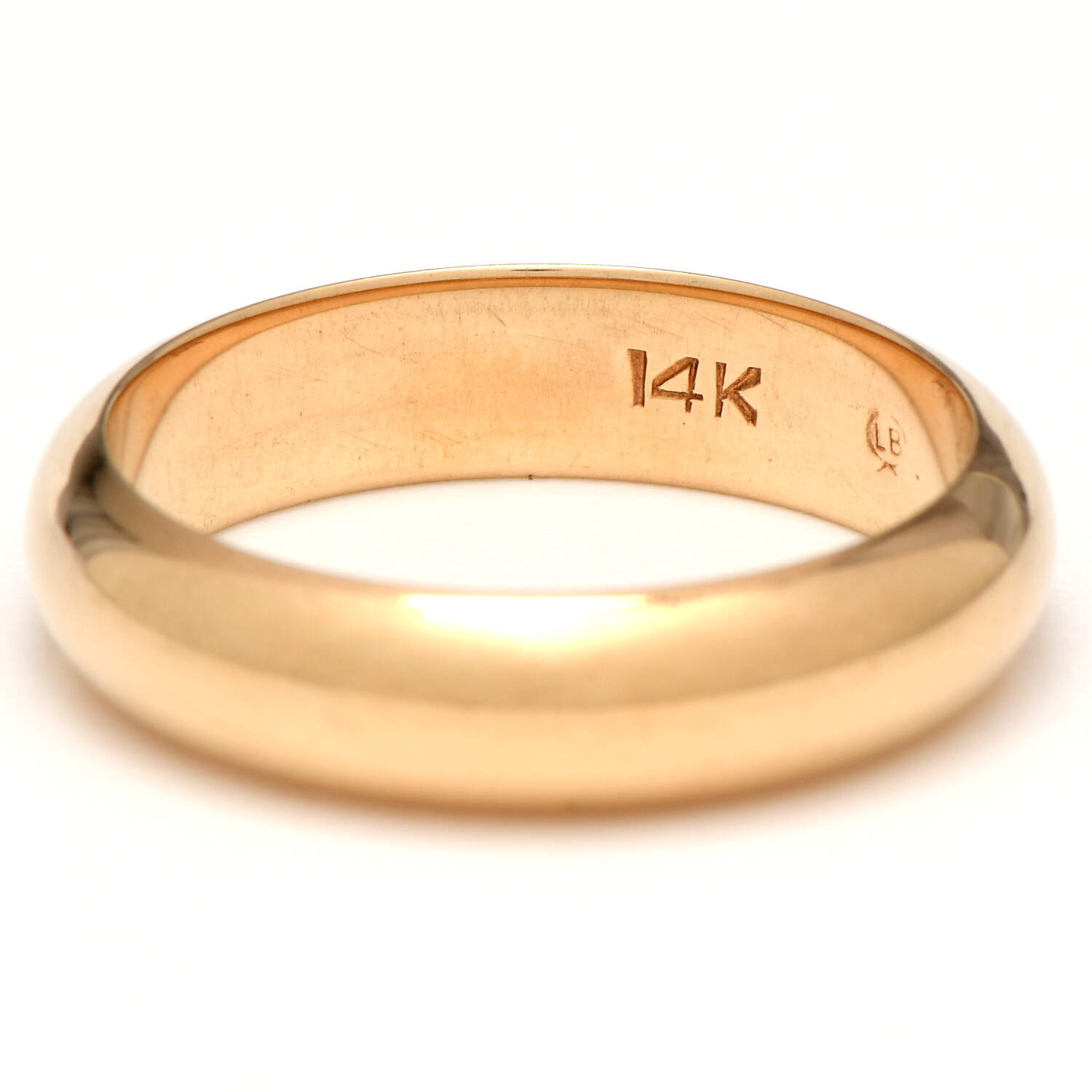 14KY 5mm High Polish Comfort Fit Band Ring-2