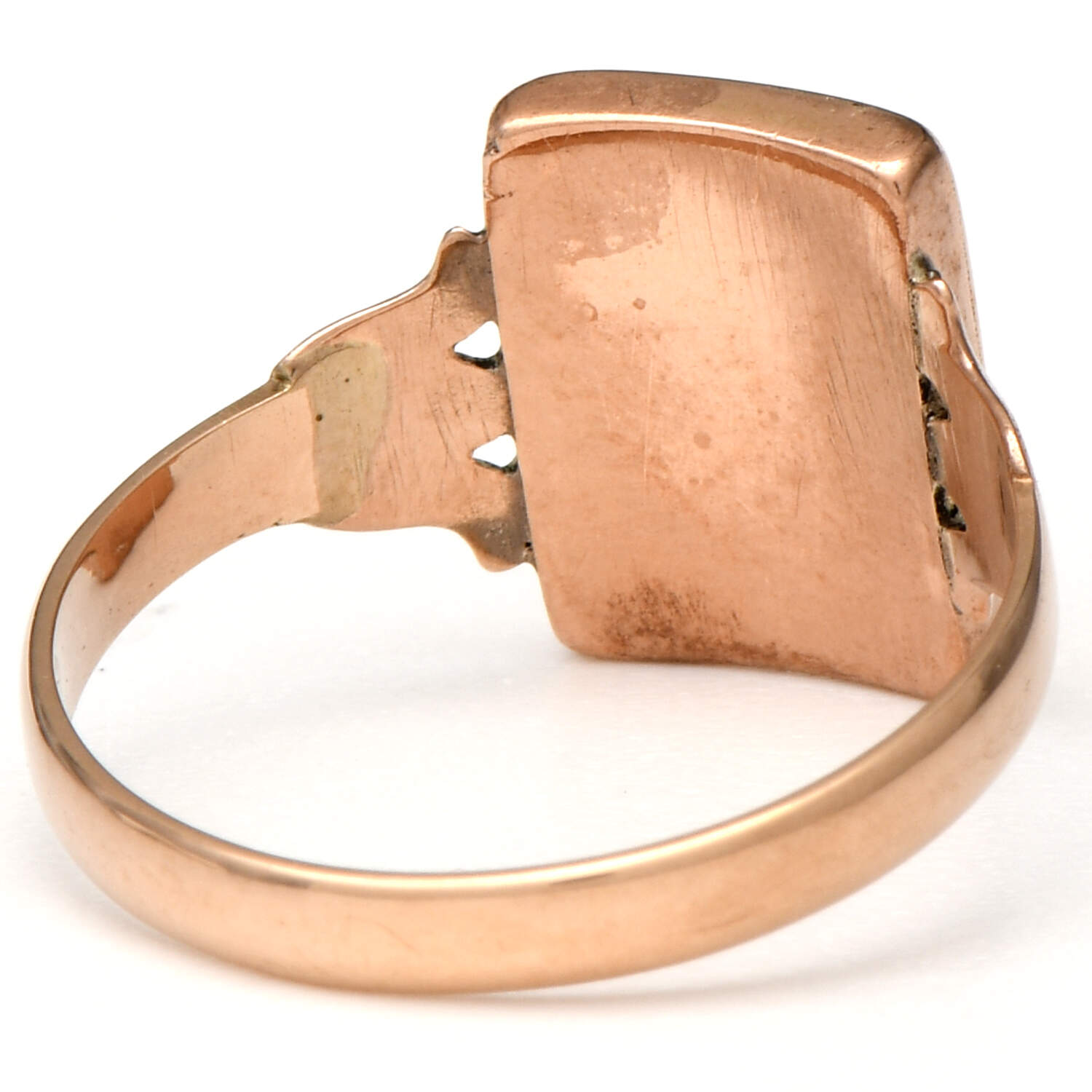 10KY Victorian Monogrammed Signet Ring-2