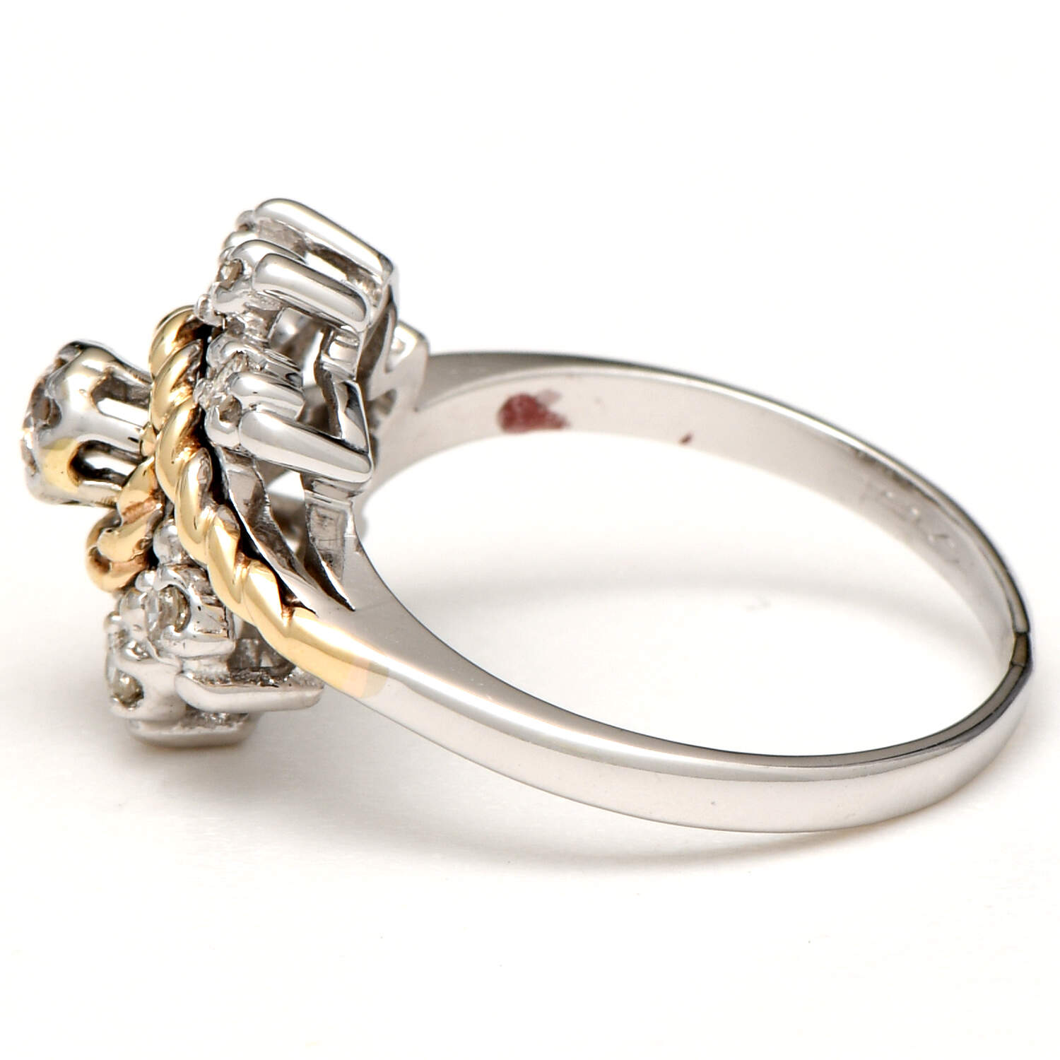 14KWY Vintage Diamond(0.17) Cluster Ring-3
