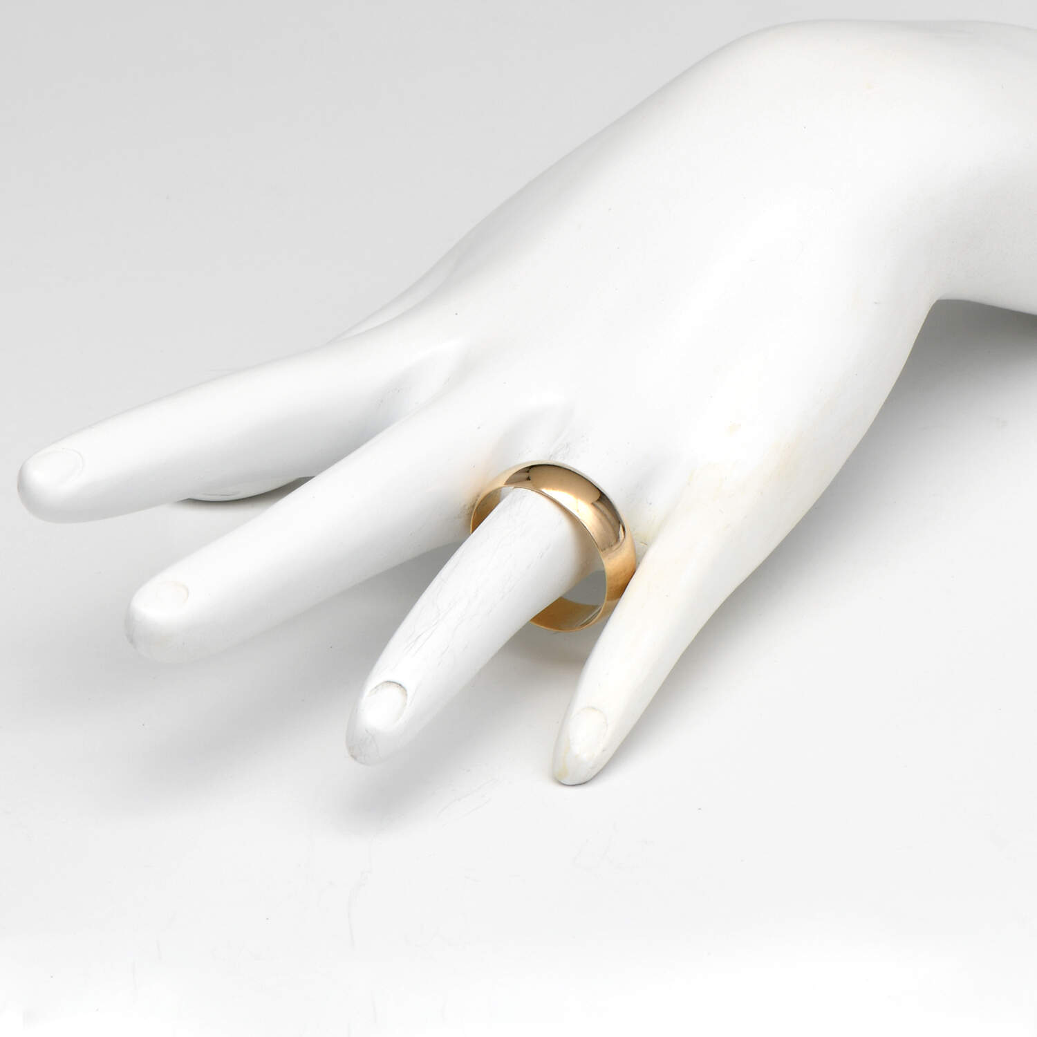 14KY Wide Polished Band Ring-4