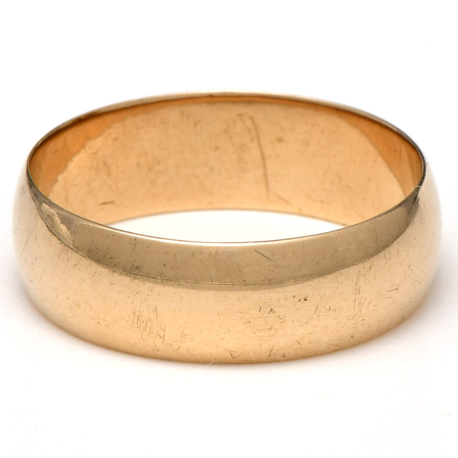 14KY Wide Polished Band Ring-1