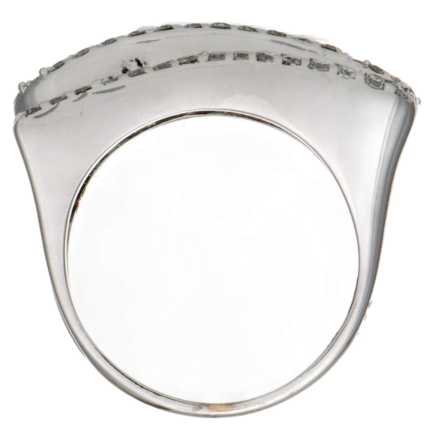 18KW Diamond (0.94) Pave Swirl Ring-5