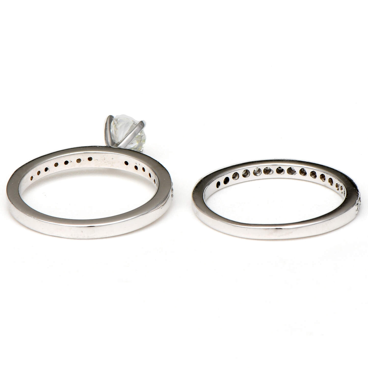 14KW Diamond(1.12) Bridal Set Ring-4