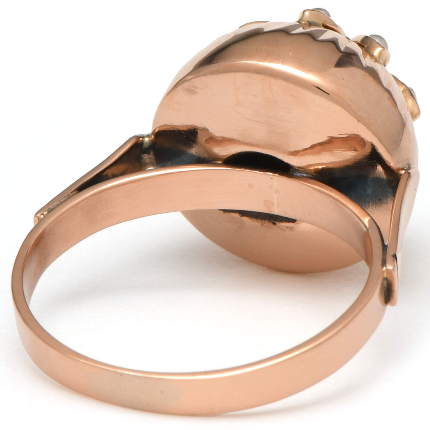 17KR Vintage Seed Pearl Starburst Dome Ring-2