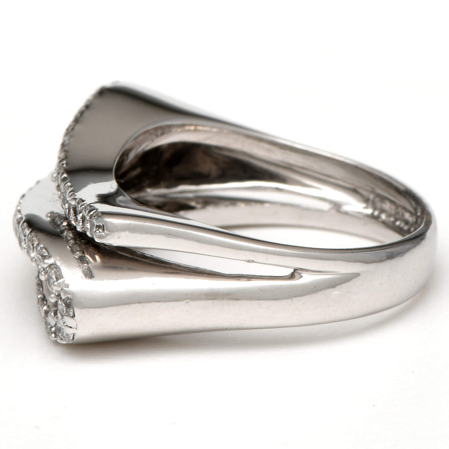 18KW Diamond (0.94) Pave Swirl Ring-3