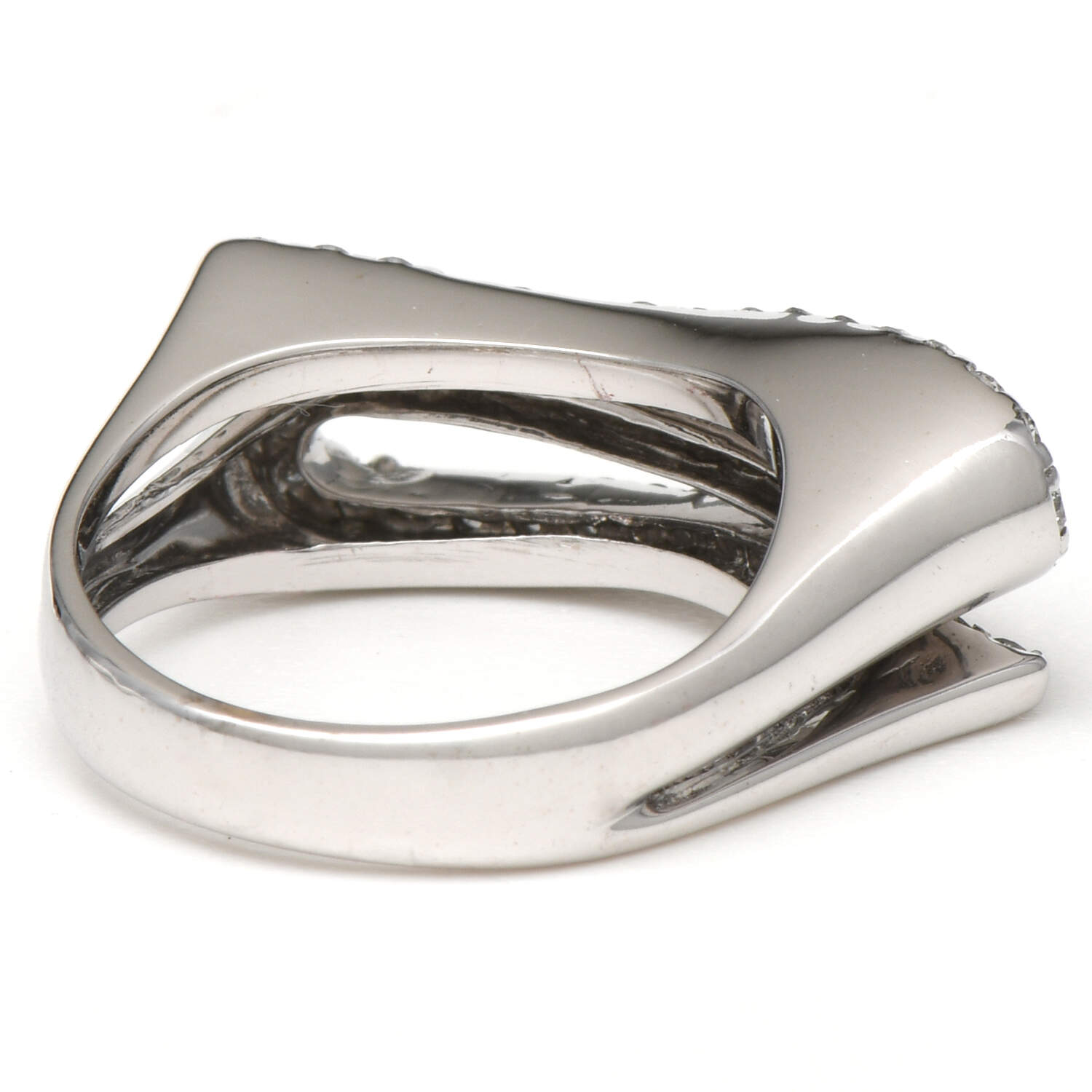 18KW Diamond (0.94) Pave Swirl Ring-2