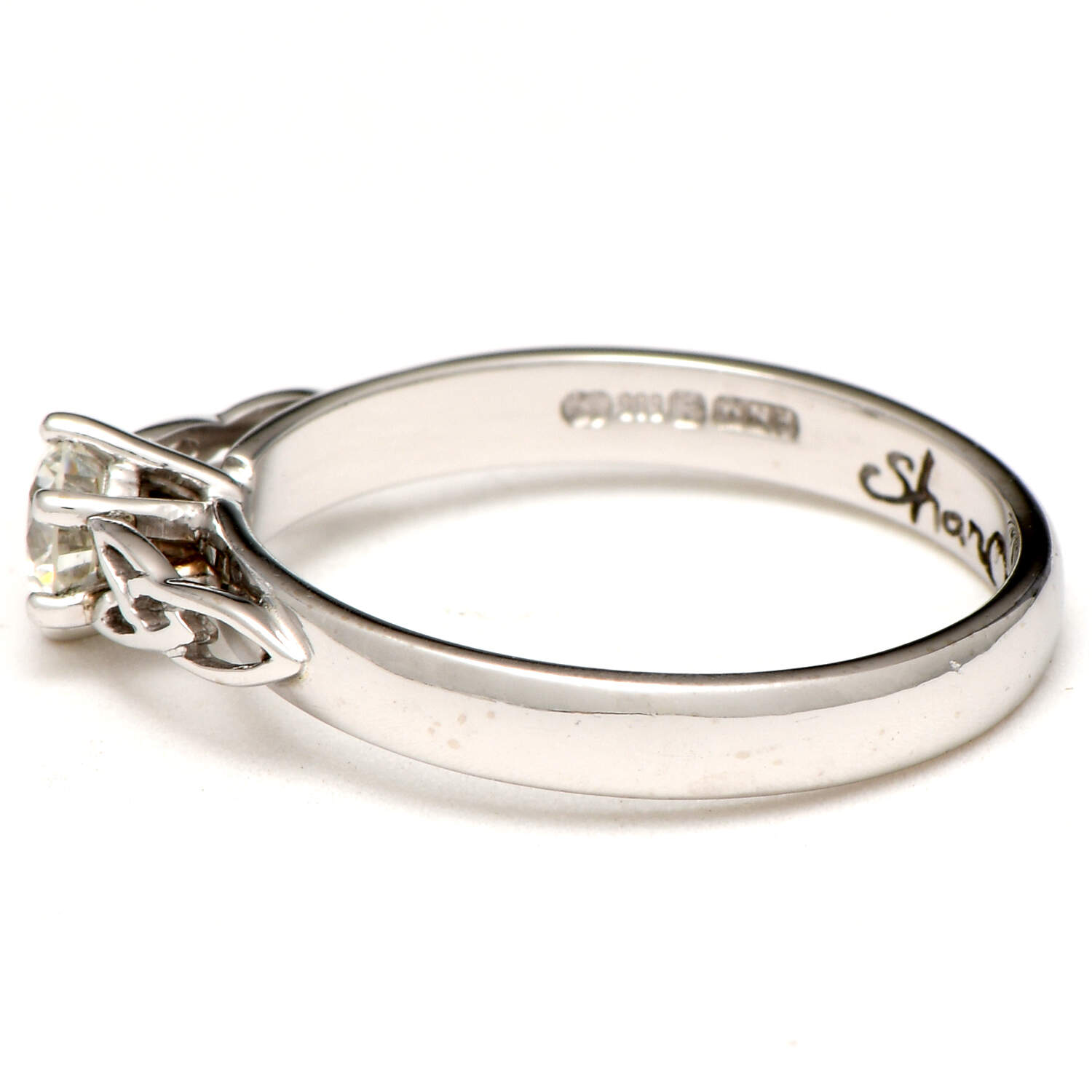 14KW Irish ShanOre Diamond (0.51) Celtic Trinity Ring-3