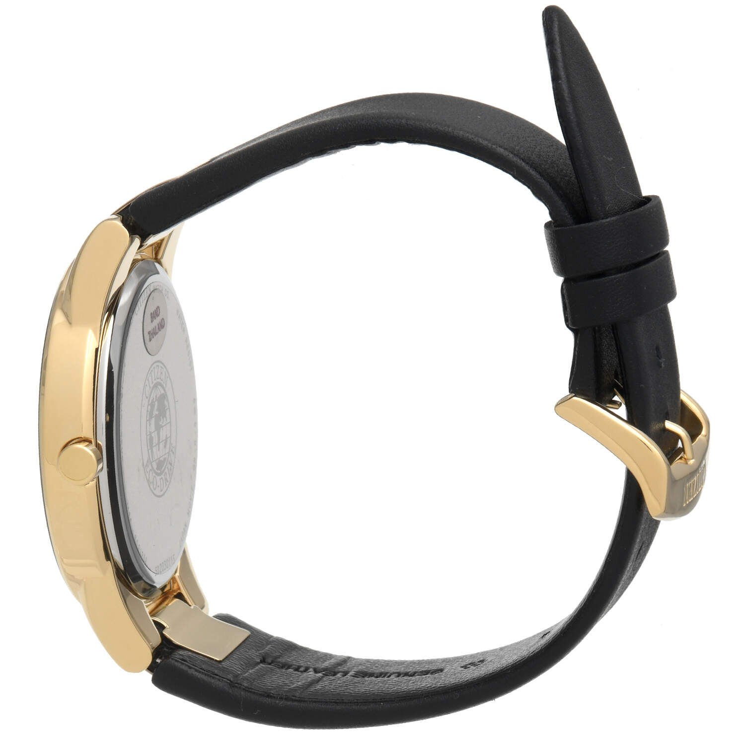 Citizen Axiom Gold PVD Black Dial Eco Drive Quartz Watch-5