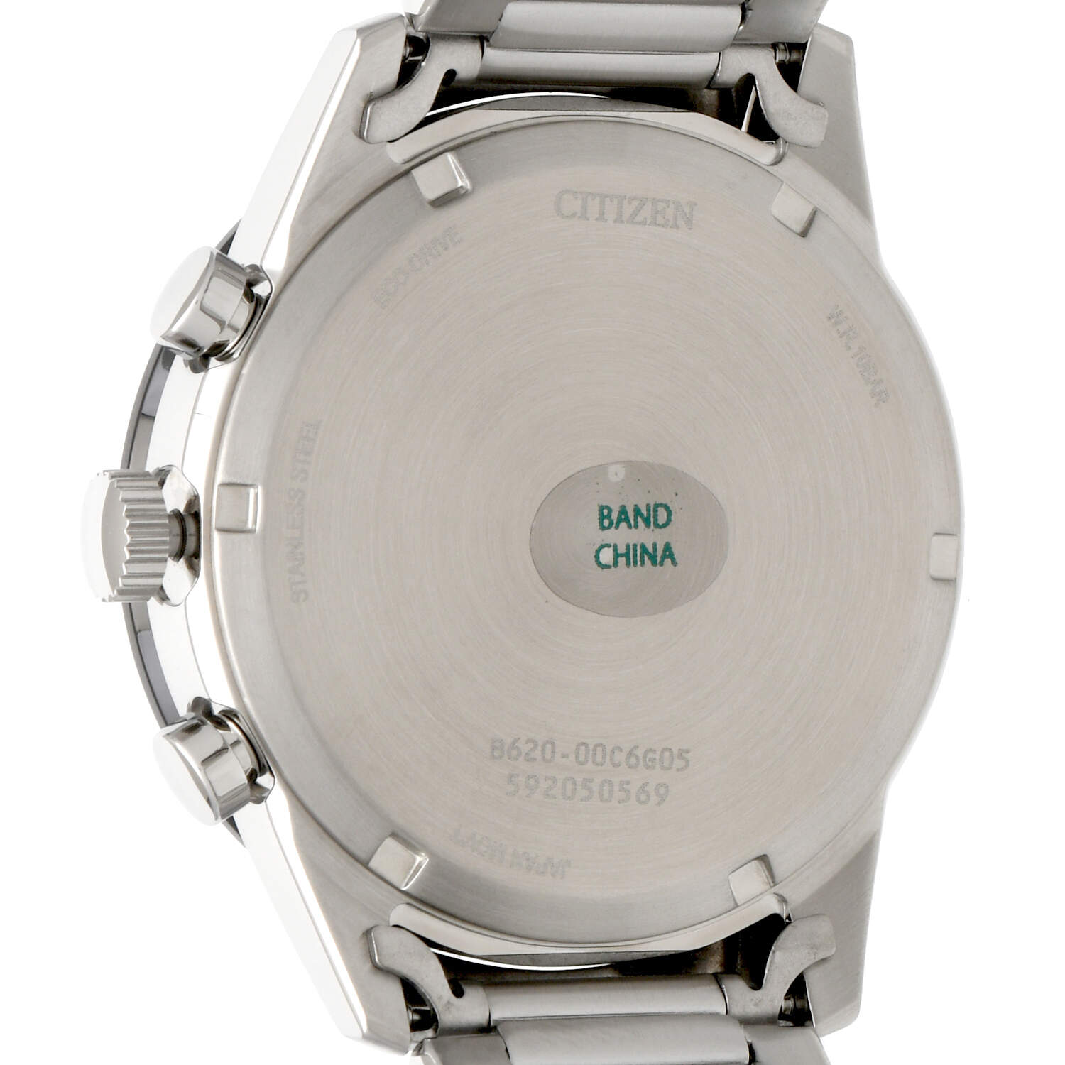 Citizen Sport Chronograph Green Dial Eco Drive Quartz Watch-2