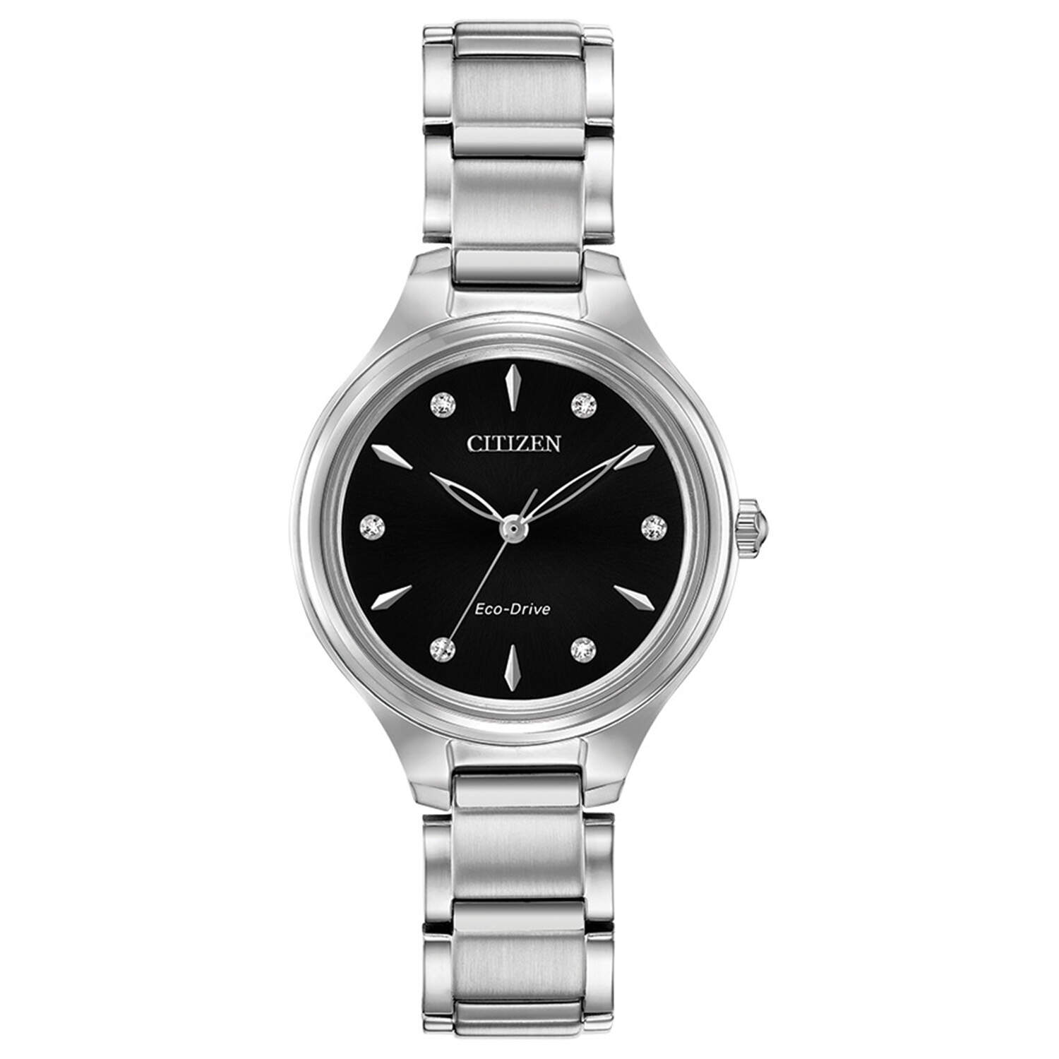 Citizen Corso Stainless Eco Drive Black Dial-1