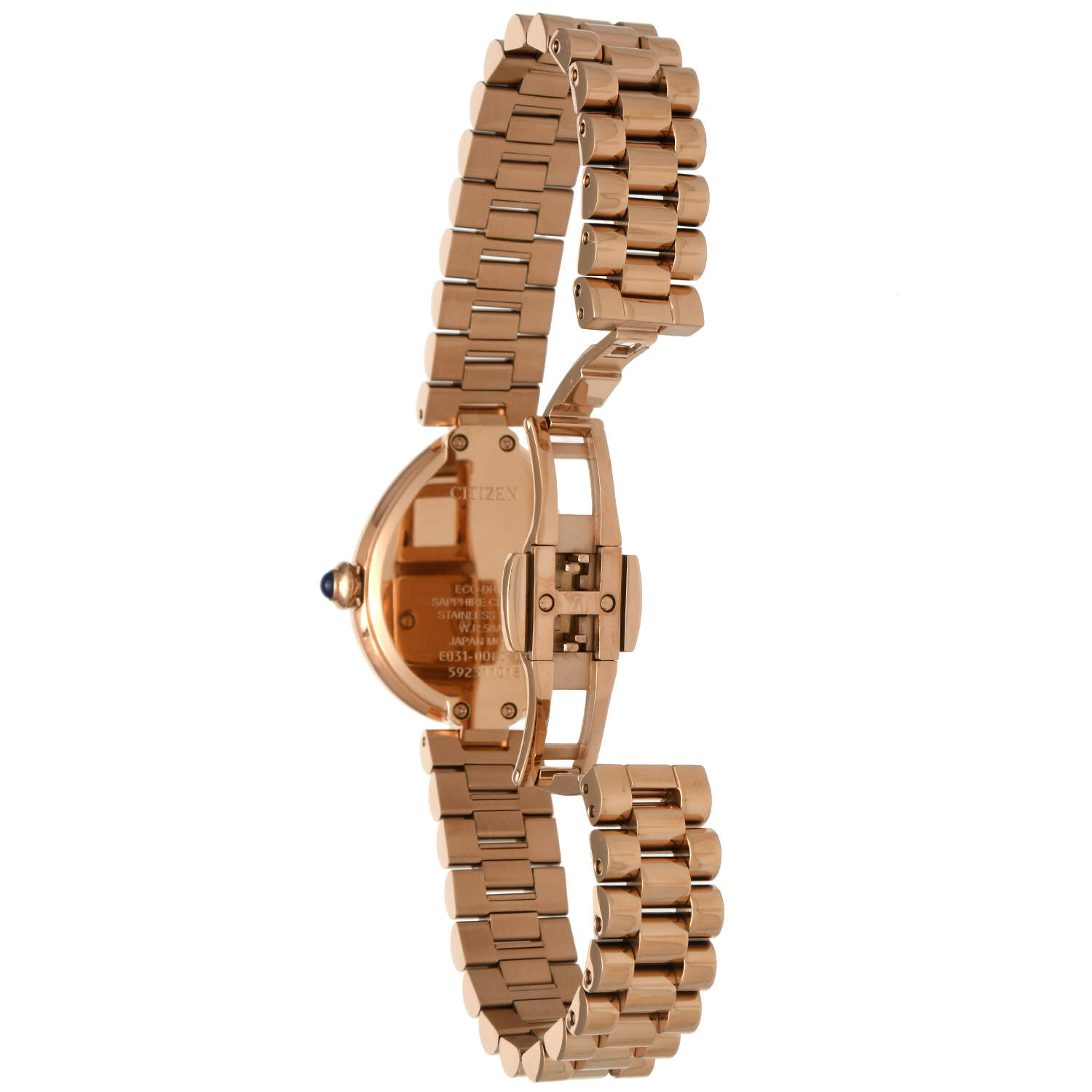 Citizen Rainell Rose Gold PVD Black Dial Eco Drive-4