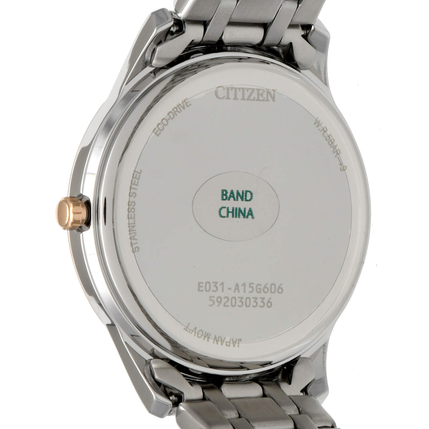 Citizen Pink Dial Two Tone Eco Drive Quartz Watch-2