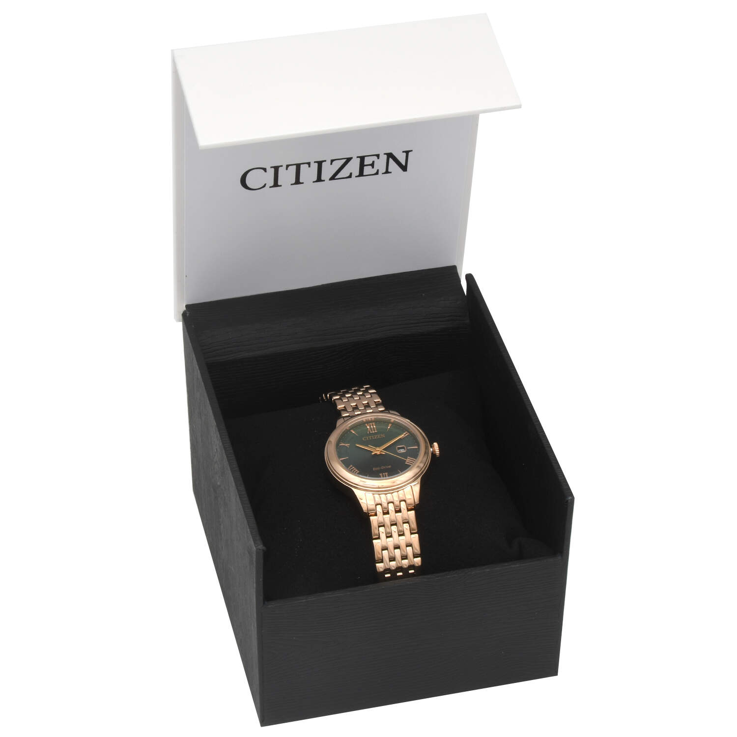 Citizen Green Dial Eco Drive Quartz Watch-13