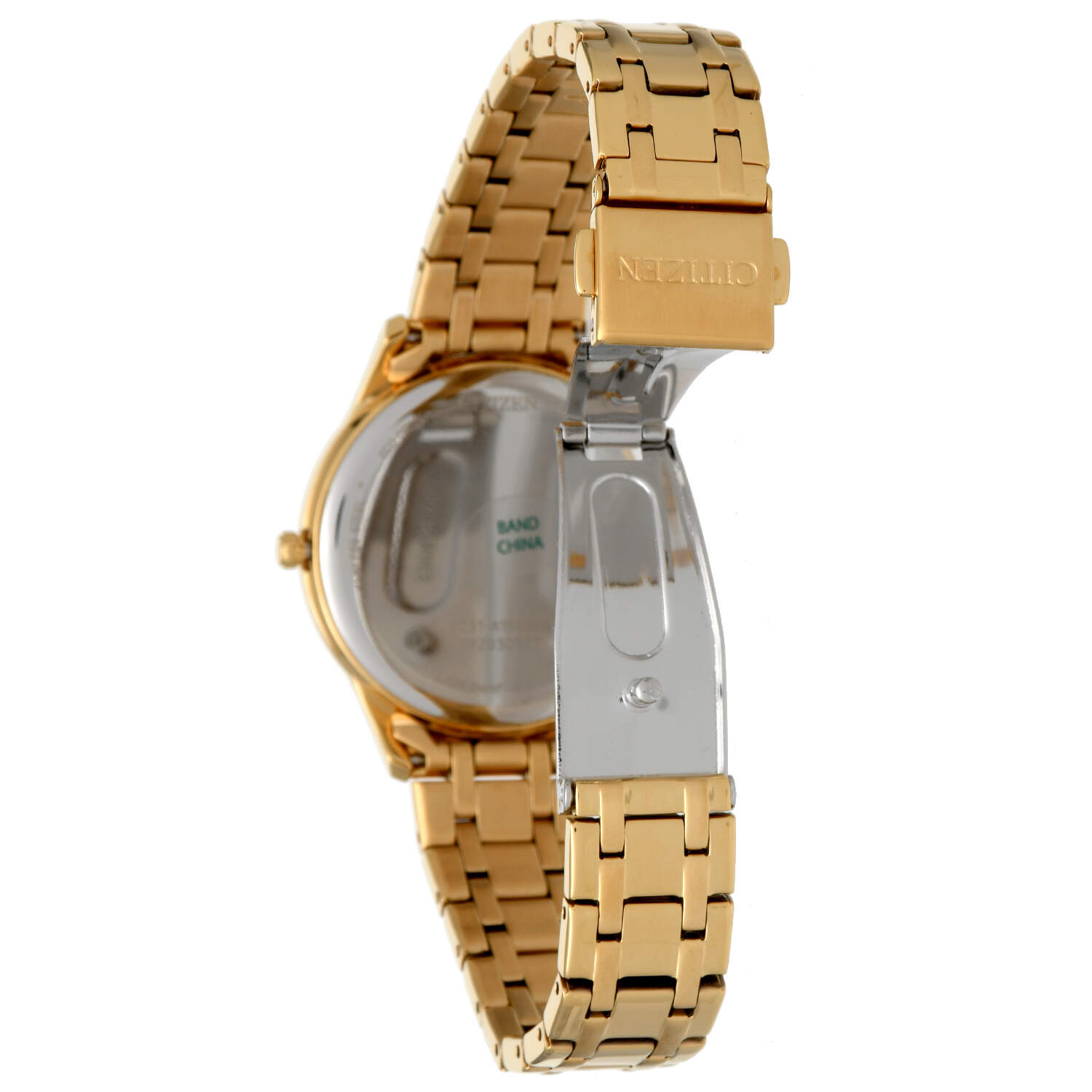 Citizen Eco Drive Gold PVD Mother of Pearl Quartz Watch-4