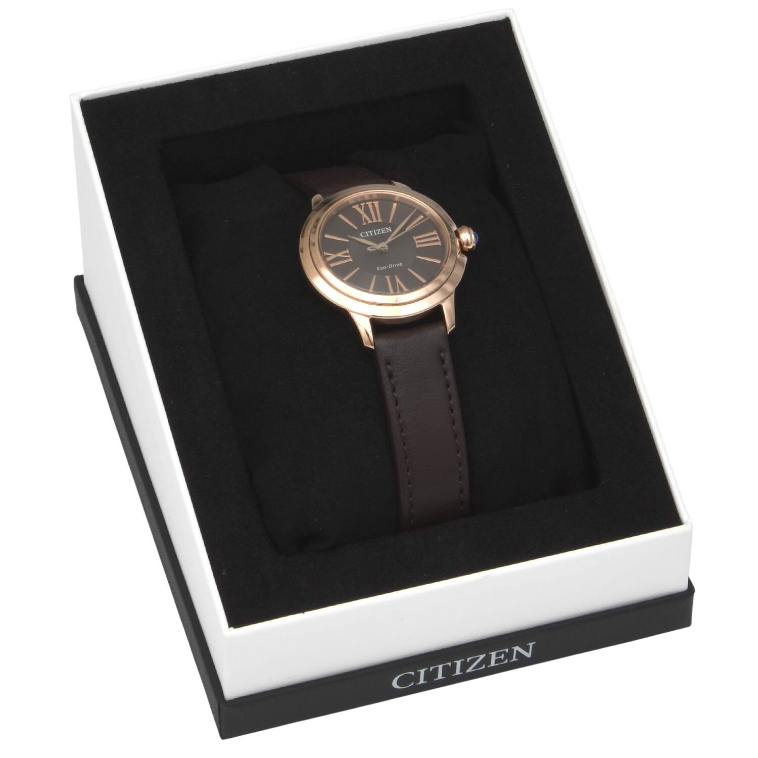 Citizen Ladies Eco Drive L Ceci Gold PVD with Brown Dial-10