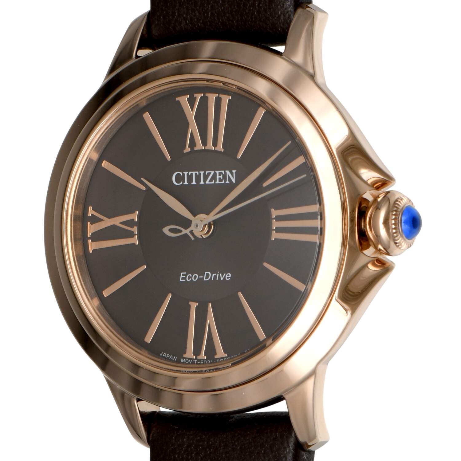 Citizen Ladies Eco Drive L Ceci Gold PVD with Brown Dial-7