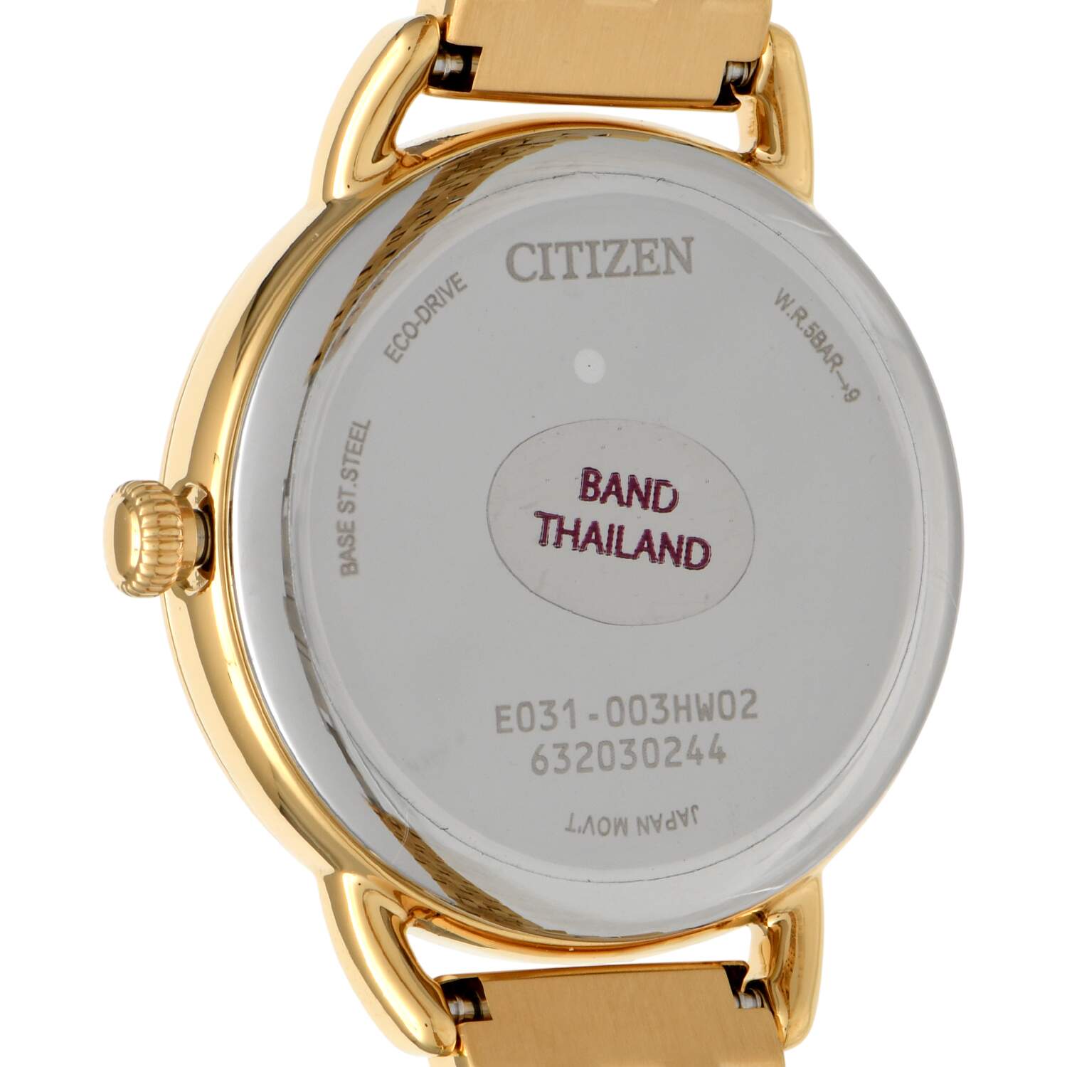 Citizen Ladies Eco Drive Classic Coin Edge Gold PVD-3