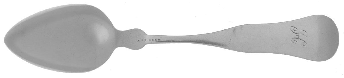 Coin Silver Flatware Teaspoon by Abraham Skinner-2