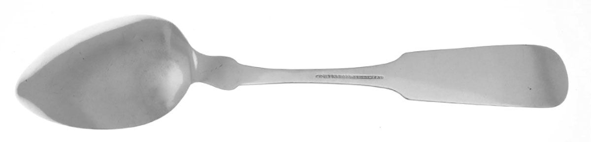 Coin Silver Flatware Tablespoon (Serving Spoon) by Andrew C. Benedict-2