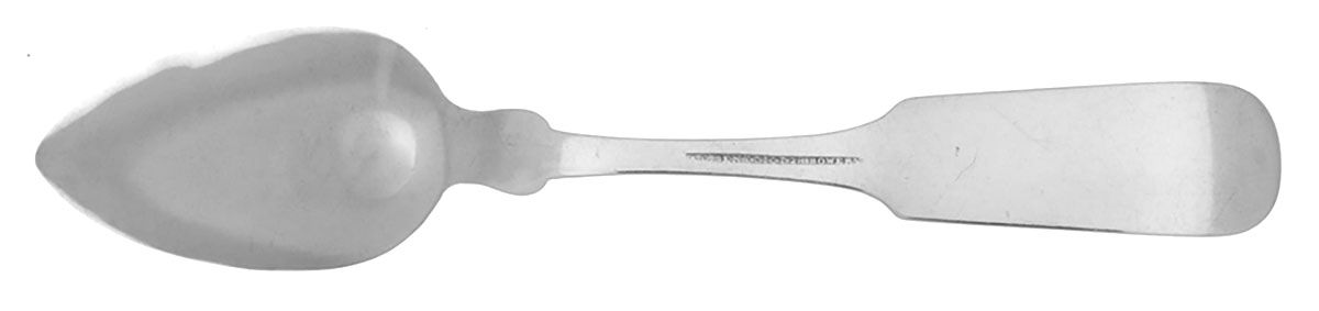Coin Silver Flatware Dessert/Oval Soup Spoon by Andrew C. Benedict-2