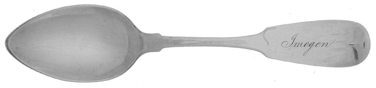Coin Silver Flatware Teaspoon by Albert Coles-1