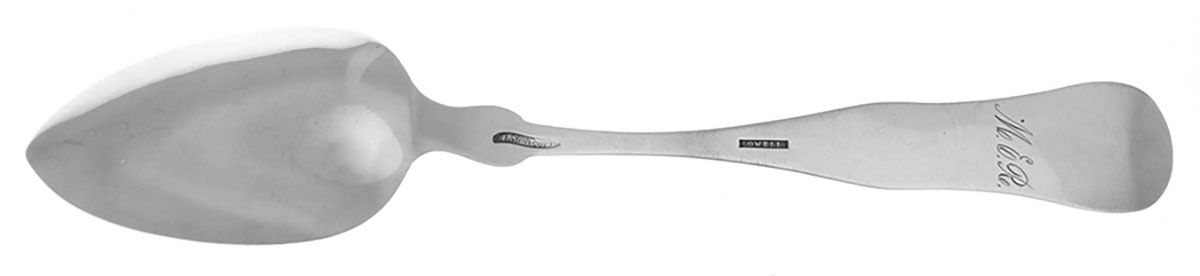 Coin Silver Flatware Tablespoon (Serving Spoon) by Amos Sanborn-2