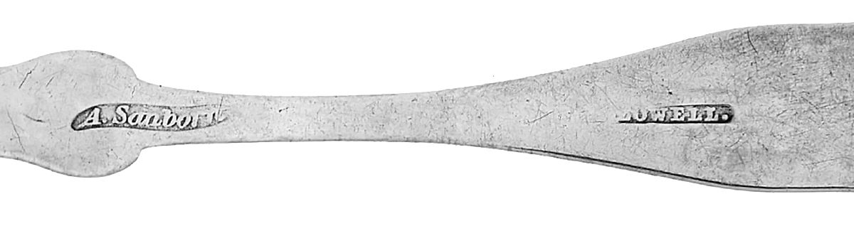 Coin Silver Flatware Teaspoon by Amos Sanborn-5