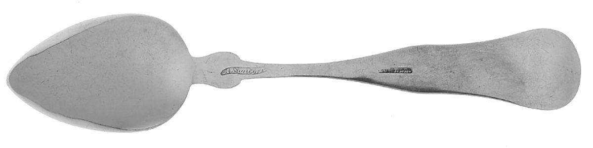 Coin Silver Flatware Teaspoon by Amos Sanborn-4