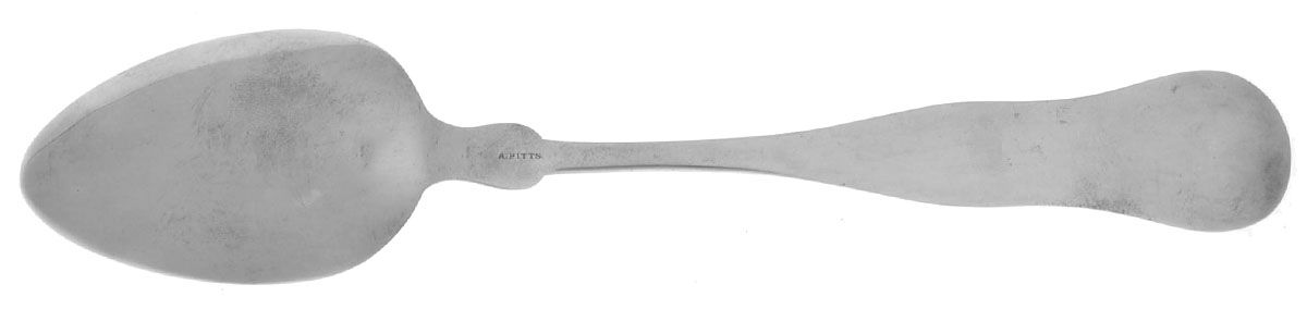 Coin Silver Flatware Tablespoon (Serving Spoon) by A. Pitts-2