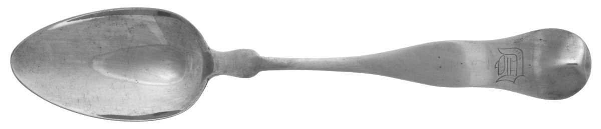 Coin Silver Flatware Tablespoon (Serving Spoon) by A. Pitts-1