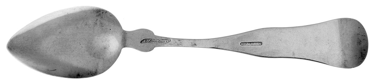 Coin Silver Flatware Teaspoon by Amos Sanborn-2