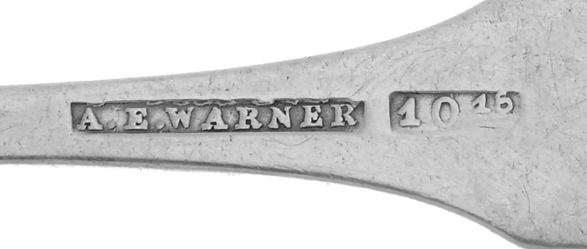 Coin Silver Flatware Teaspoon by A. E. Warner, Sr-3