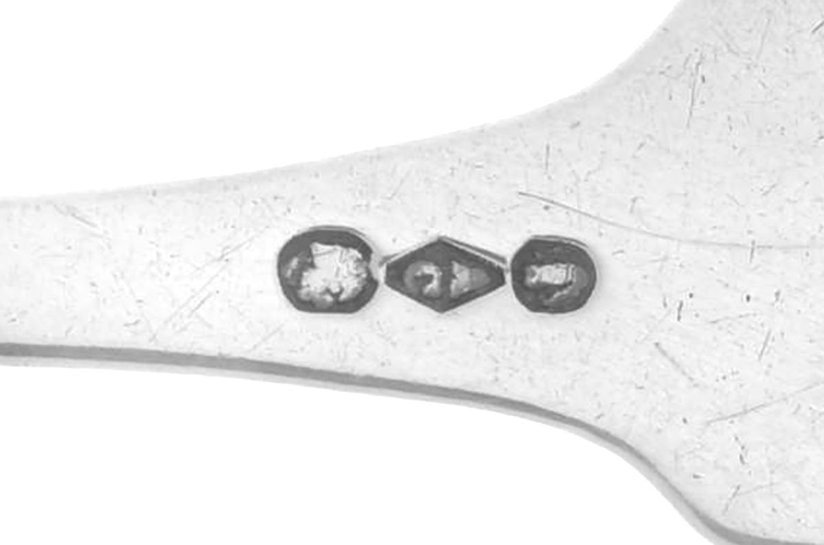Coin Silver Flatware Tablespoon (Serving Spoon) by Albert Coles-3
