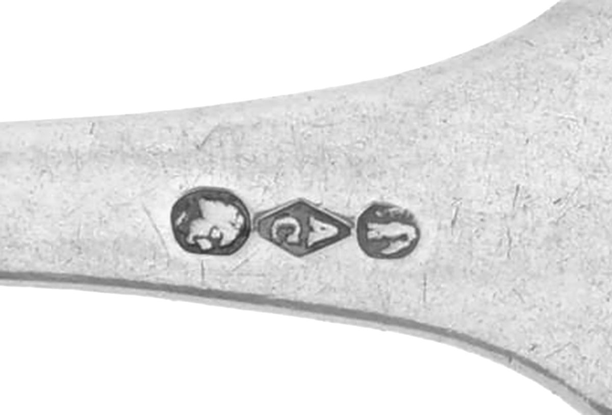 Coin Silver Flatware Tablespoon (Serving Spoon) by Albert Coles-3