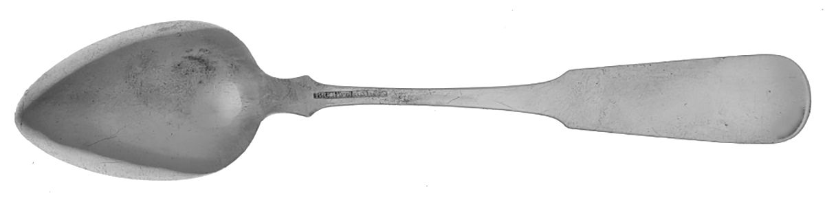 Coin Silver Flatware Place/Oval Soup Spoon by Benjamin C Frobisher-2