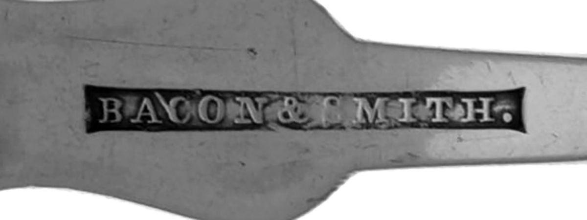 Coin Silver Flatware Tablespoon (Serving Spoon) by Bacon & Smith-2