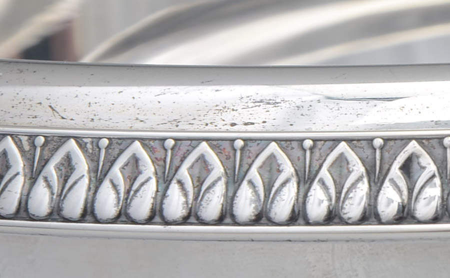 Empire (Sterling, Hollowware) Caviar Server with Gllass Liner by Buccellati-4