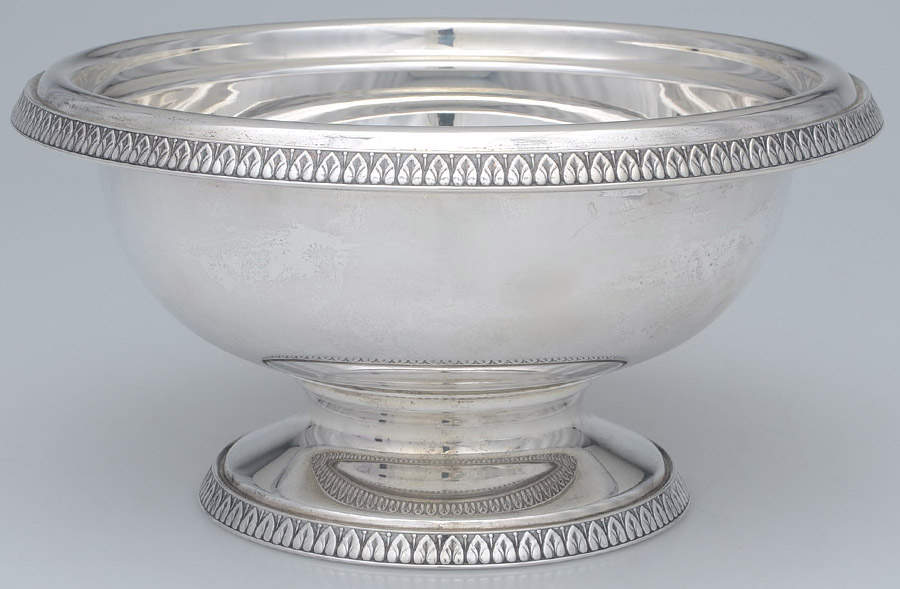 Empire (Sterling, Hollowware) Caviar Server with Gllass Liner by Buccellati-2