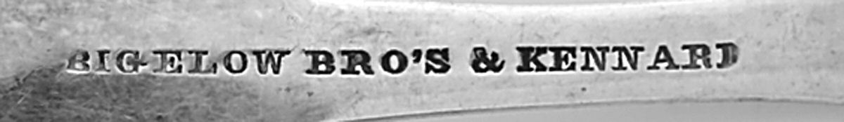 Coin Silver Flatware Master Salt Spoon by Bigelow Bros. & Kennard-3