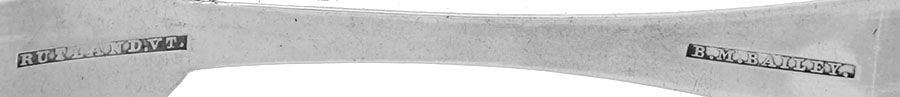 Coin Silver Flatware Tablespoon (Serving Spoon) by B. M. Bailey-3