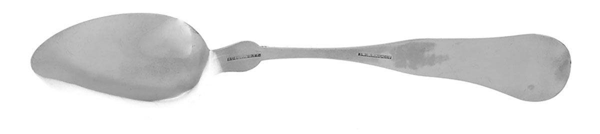 Coin Silver Flatware Tablespoon (Serving Spoon) by B. M. Bailey-2