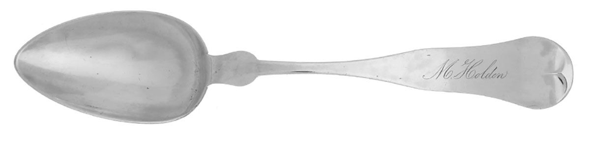 Coin Silver Flatware Tablespoon (Serving Spoon) by B. M. Bailey-1