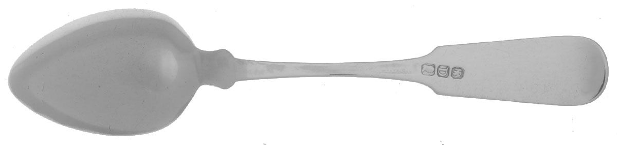 Coin Silver Flatware Tablespoon (Serving Spoon) by B. Brower & Co.-2