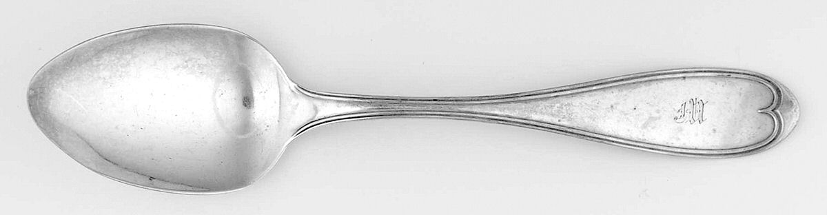 Coin Silver Flatware Tablespoon (Serving Spoon) by Bigelow Bros. & Kennard-1