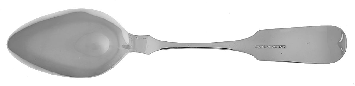 Coin Silver Flatware Tablespoon (Serving Spoon) by Bard & Lamont-2