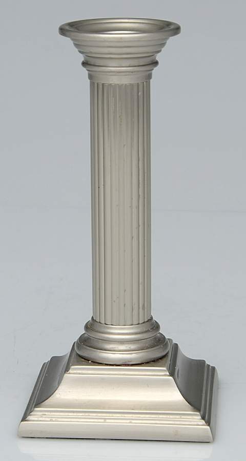 Baldwin Brass Platinum Mist (Nickel, Hollowware) 6" Smithsonian Candlestick