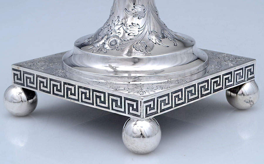 Etruscan (Sterling, Hollowware) Coffee Urn by Bailey & Co-4