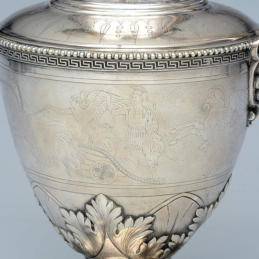 Medallion (Sterling, Hollowware) Footed Ewer/Pitcher by Ball Black & Co-10