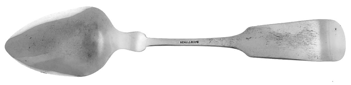 Coin Silver Flatware Dessert/Oval Soup Spoon by Benjamin J Mayo-2