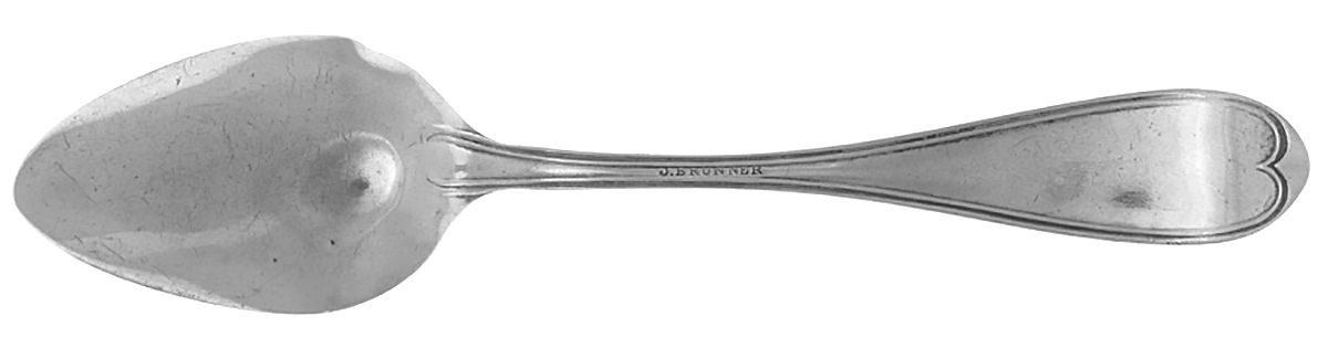 Coin Silver Flatware Teaspoon by Brunner Bros Co-2
